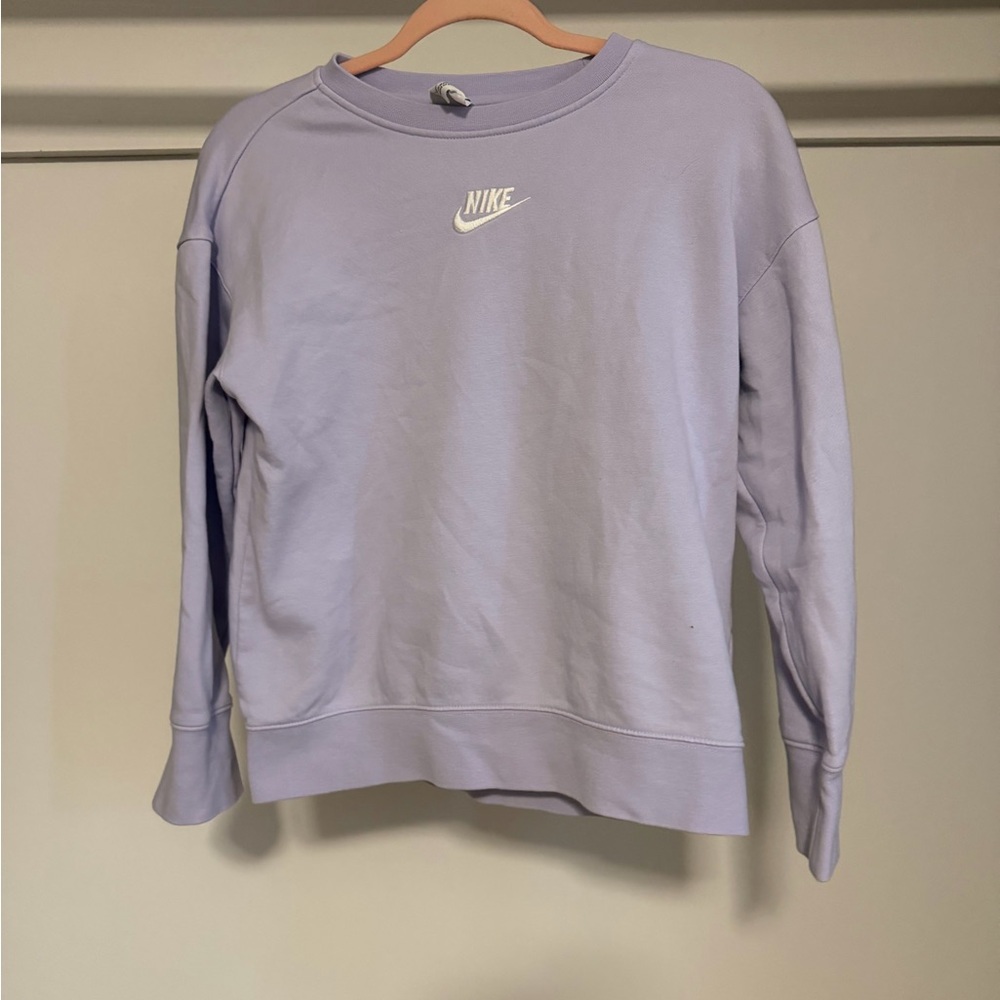 💜NWOT Nike Sportswear Club Fleece Girls' Boxy Crew-Neck Sweatshirt💜